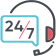 پشتیبانی بیستو چهار ساعته